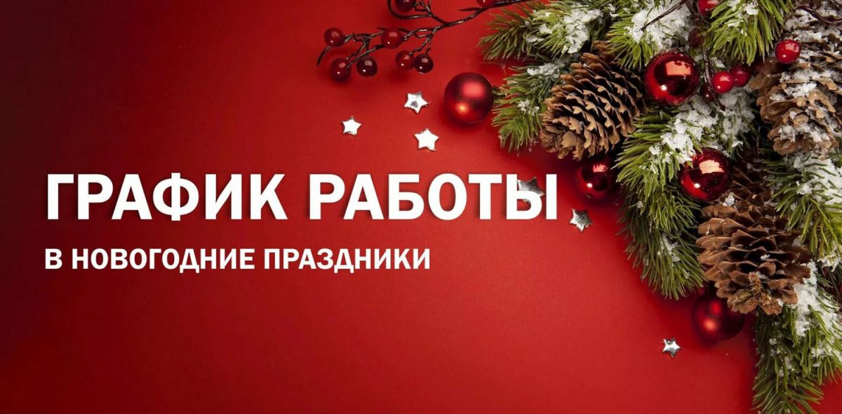 График работы в период Нового года и Рождества
