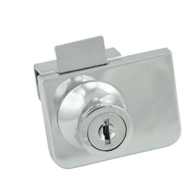 Замок LOCK.805.СR, хром 2 стекла накладной