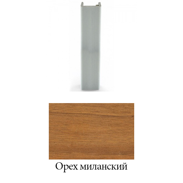 Торцевая заглушка H = 100 мм, орех миланский