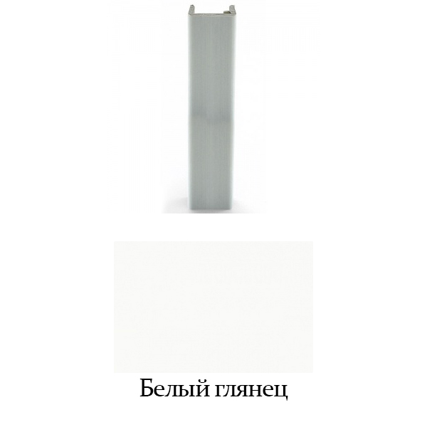 Торцевая заглушка H = 100 мм, белый глянец