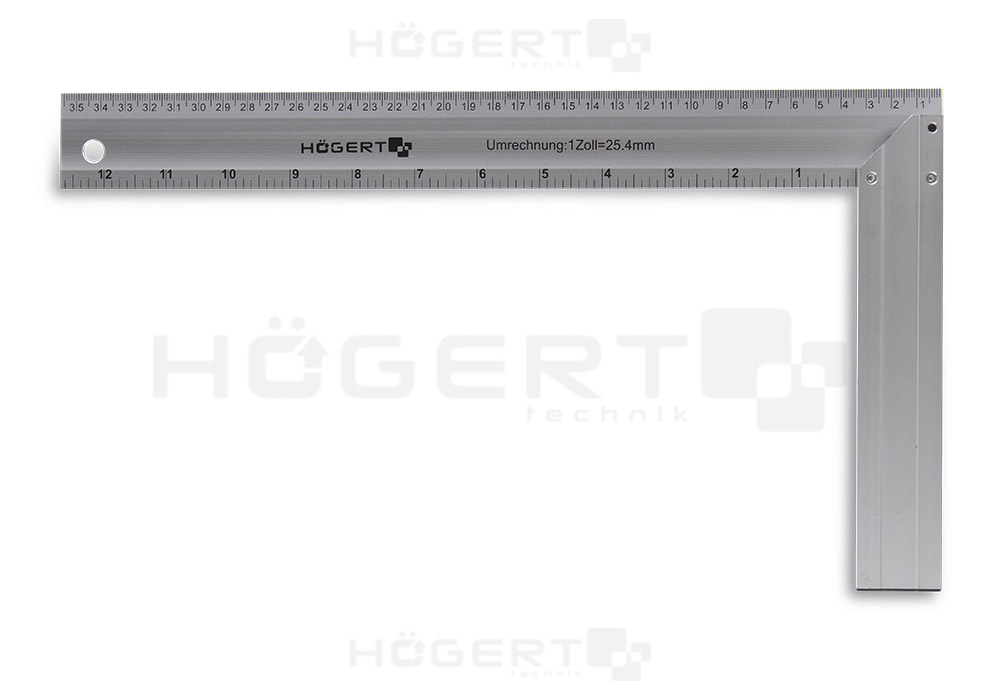 HT4M203 Угольник столярный алюминиевый 350*190