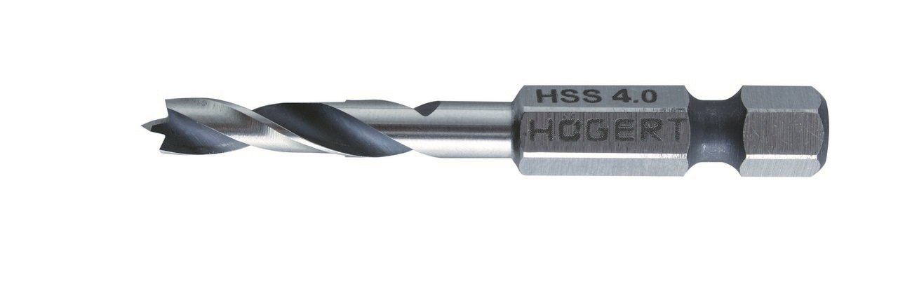 Сверло по дереву с шестигранным хвостовиком 4 мм HT6D344