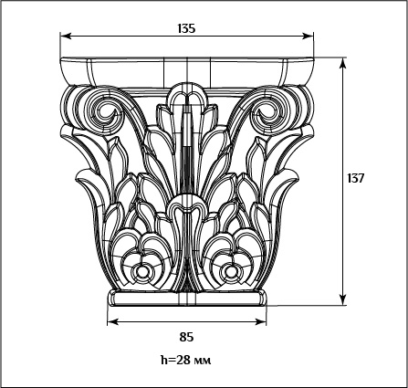 Капитель SY16135