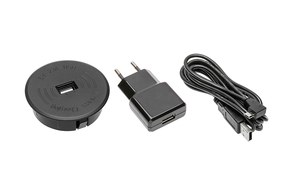 Беспроводное зарядное устройство с блоком питания, AE-ZUSB-20