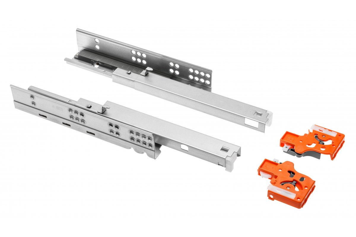 PB-3D0FPO18-450-PRO Направляющие нижнего монтажа Р2О PRO L=450, регул.3D,синхрониз пластина 18мм