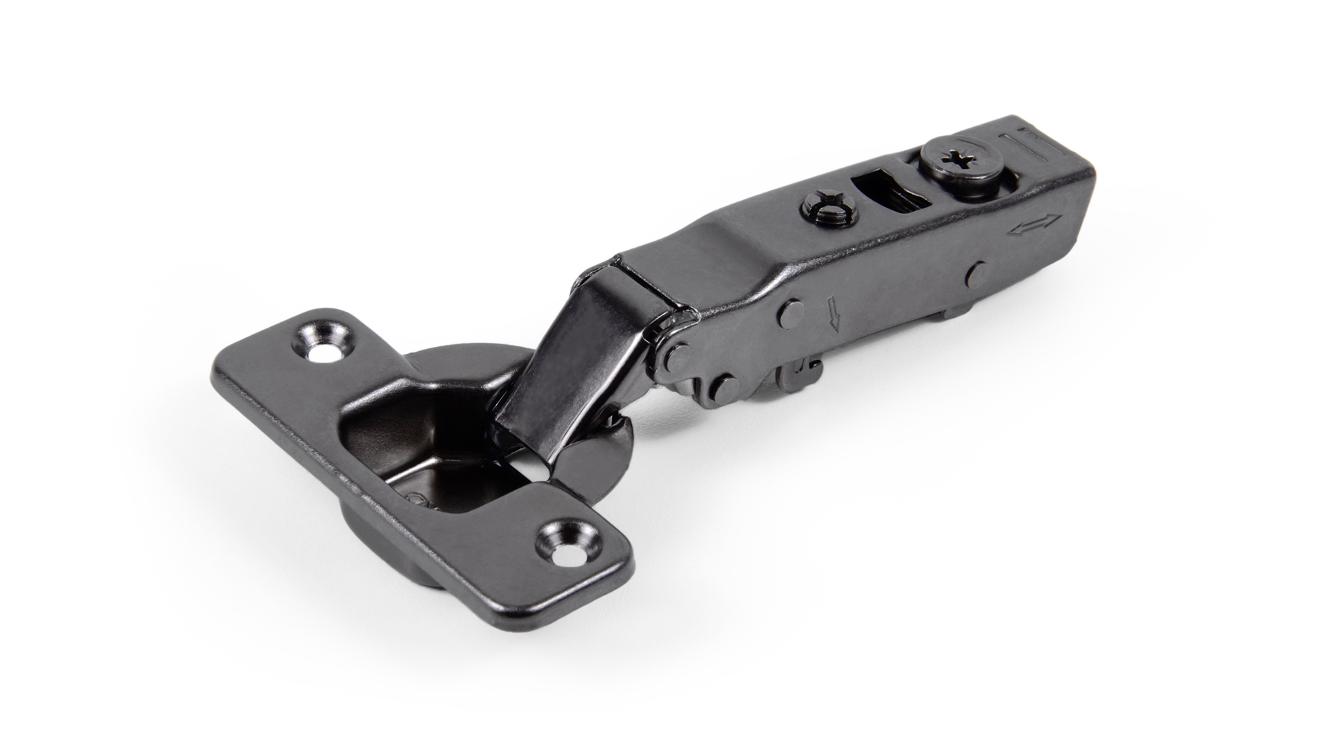 Н961A02/BN Петля без пружины, Clip-on 90 градусов d35 черный никель