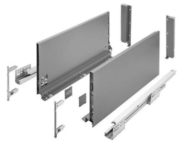 PB-AXISPRO-KPL450D Выдвижной ящик AXISPRO 450мм АНТРАЦИТ высокий Н200