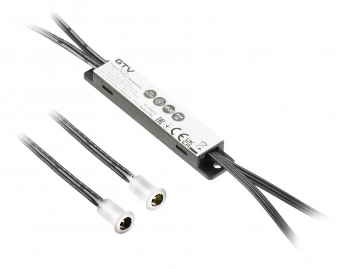 Выключатель бесконтактный MIKRO IR 2, 12V/36W, 2 датчика, белый