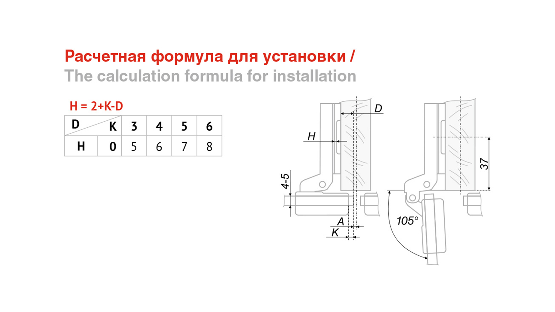 Н502В/1410 Мини петля slide-on для стеклянных дверей