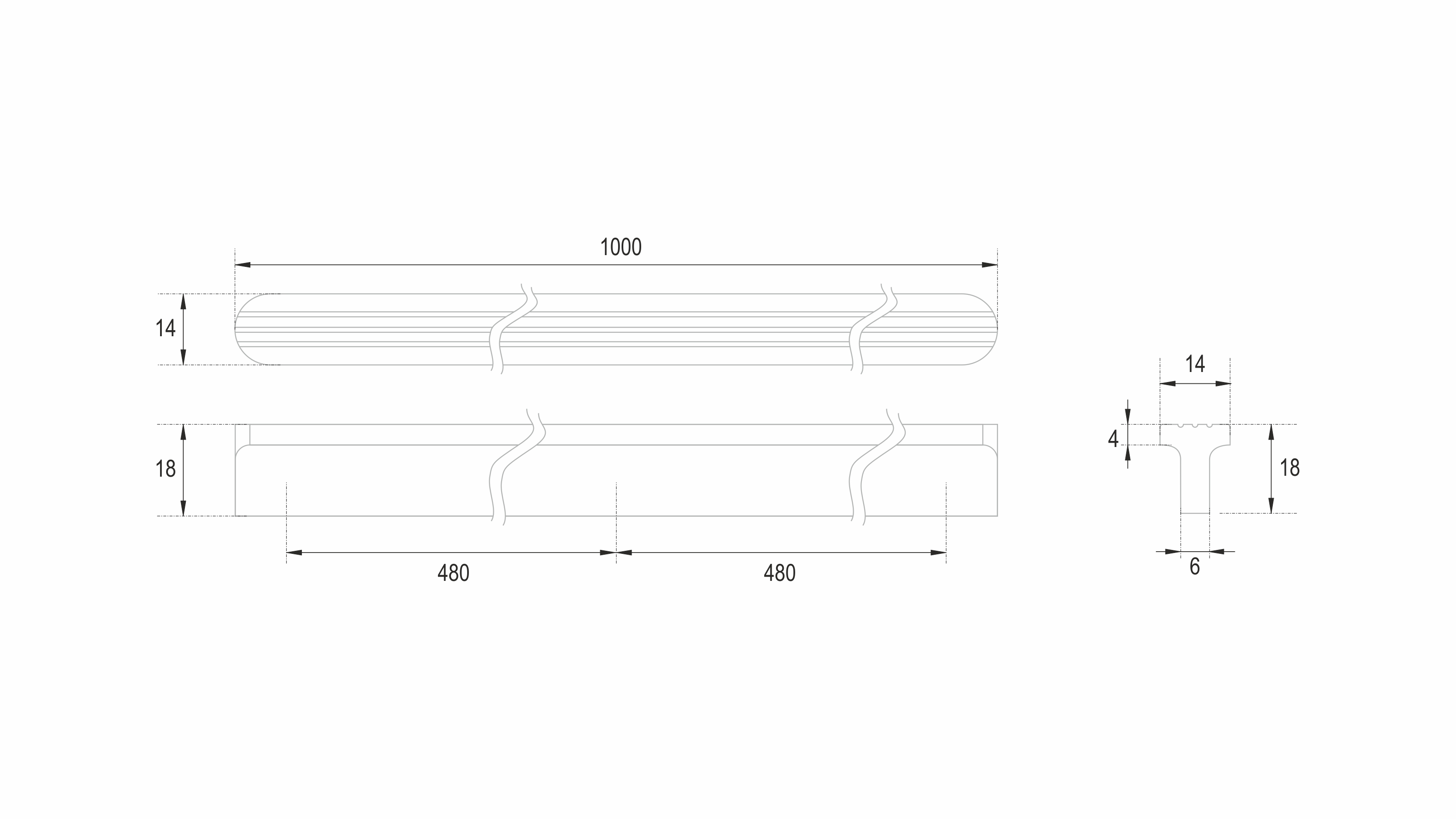Мебельная ручка SHELL RS064SC.4/960