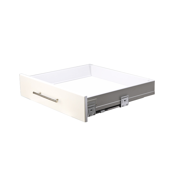 Комплект выдв. ящика Unihopper Mental Box-2, H80x500мм, серебро,С СОЕД.ЗАДН.СТЕНКИ (DBEC5.500A.SV.1)