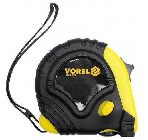 Рулетка 5 м с боковым фиксатором Vorel