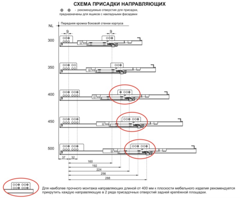 Направляющие механизмы В-Slide DB7774Zn/500
