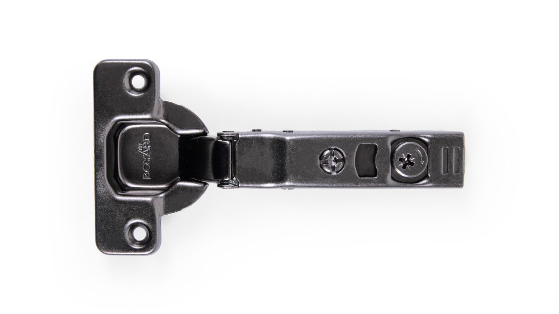 Н961A02/BN Петля без пружины, Clip-on 90 градусов d35 черный никель