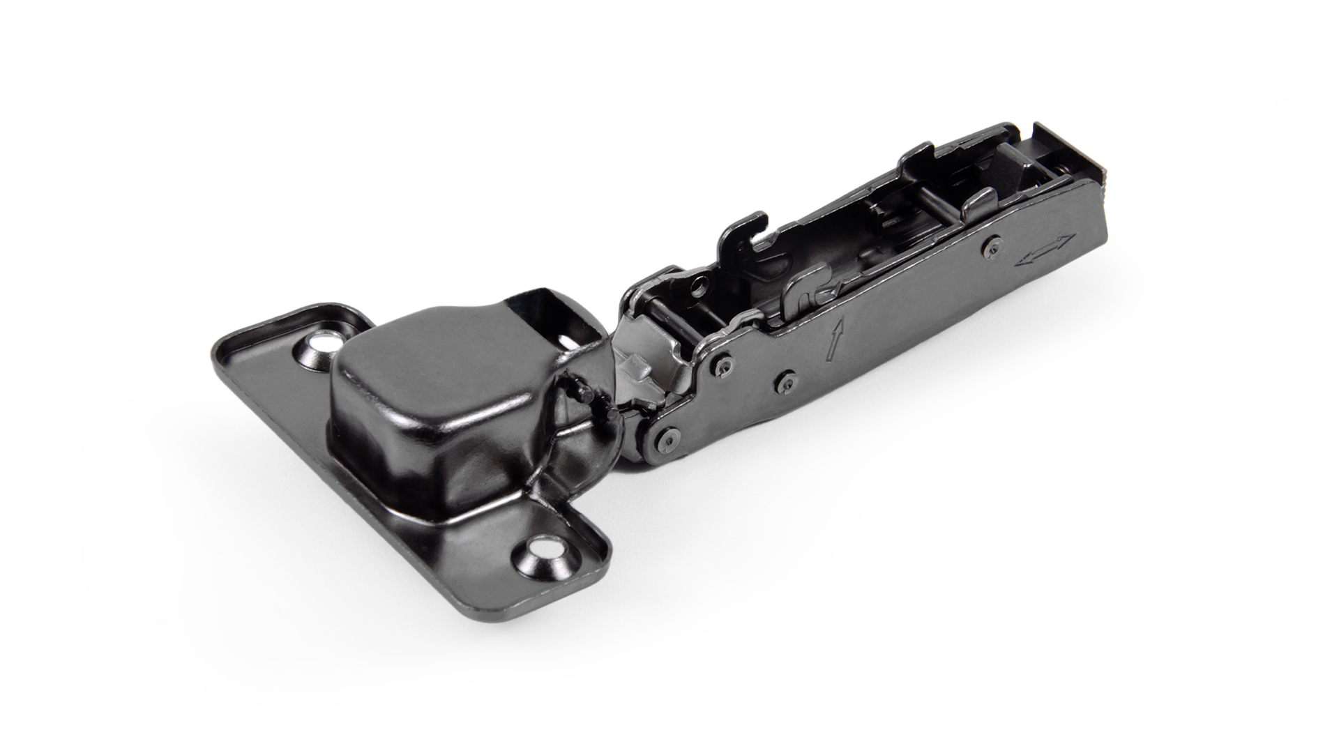 Н961A02/BN Петля без пружины, Clip-on 90 градусов d35 черный никель