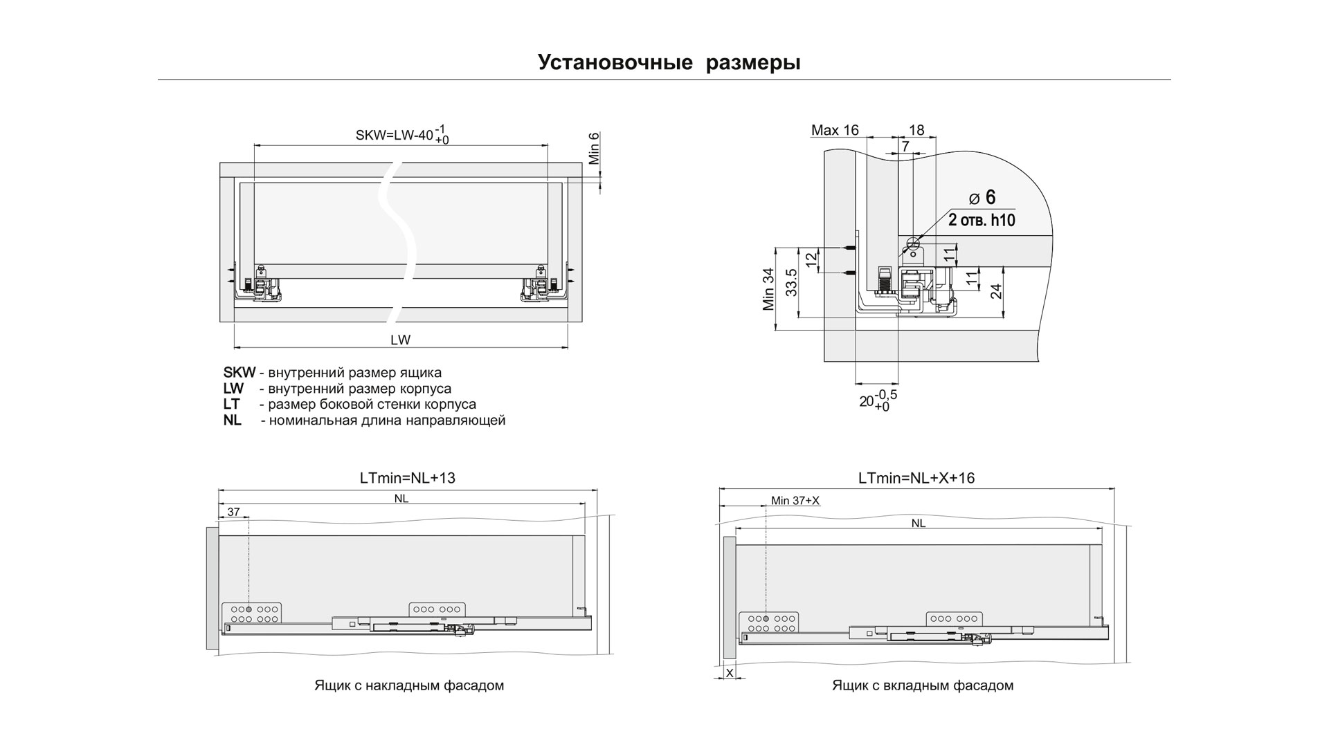 DB7774Zn/350 Направляющие скрытого монтажа неполного выдвижения