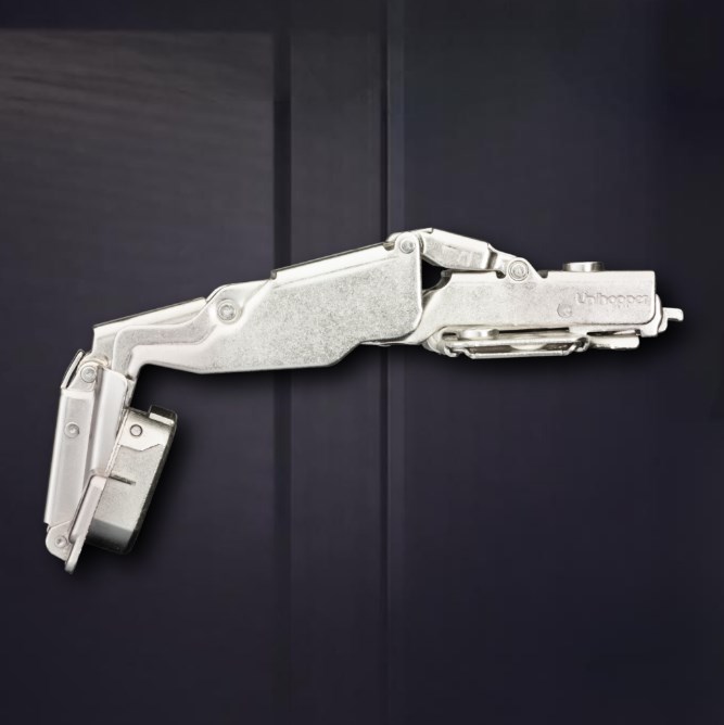 3D петля UNIHOPPER с доводчиком, 165°, 45 мм, с декор. накладкой (HG1427.C0.B.45)