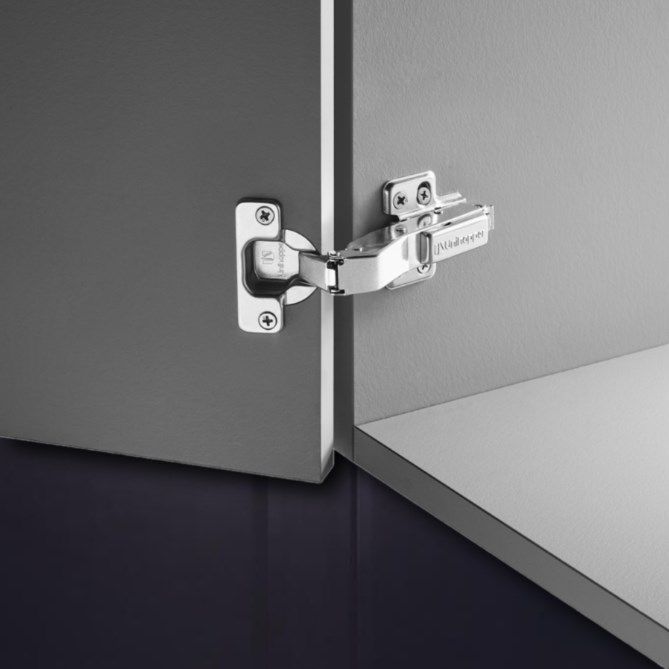 3D петля UNIHOPPER с доводчиком, 45°, 45 мм, с декор. накладкой (HG1426.C45.B.45)