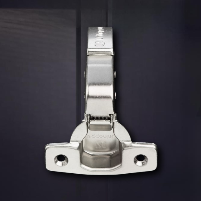 3D петля UNIHOPPER с доводчиком, 90°, 45 мм, с декор. накладкой (HG1407.C90.B.45)