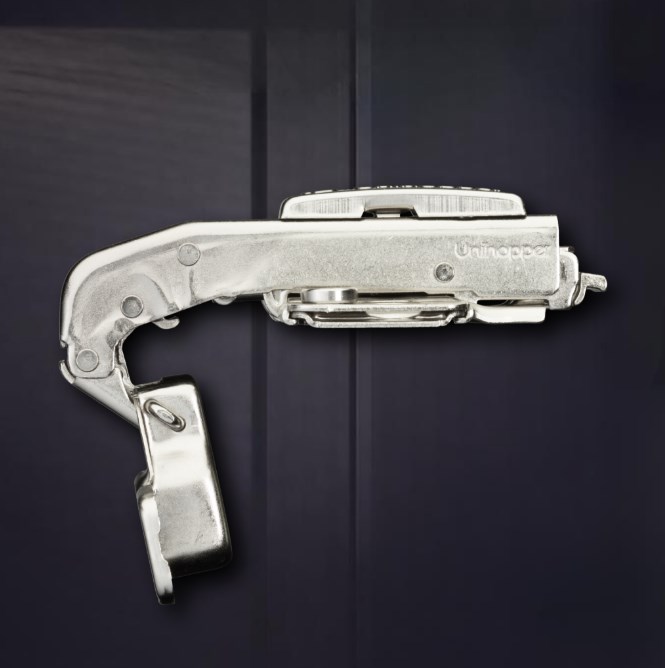 3D петля UNIHOPPER с доводчиком, 90°, 45 мм, с декор. накладкой (HG1407.C90.B.45)