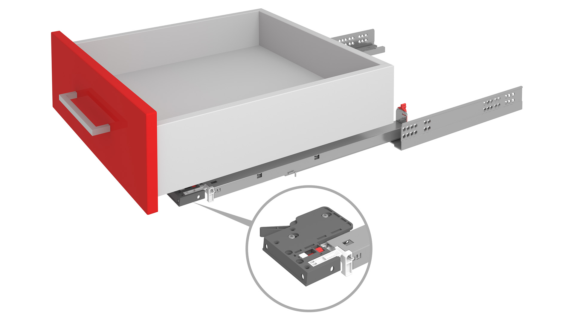DB9991Zn/500 Направляющие B-slide скрыт. монтажа, полное выдвиж., с синхрониз. и 3D регулир.,SOFT