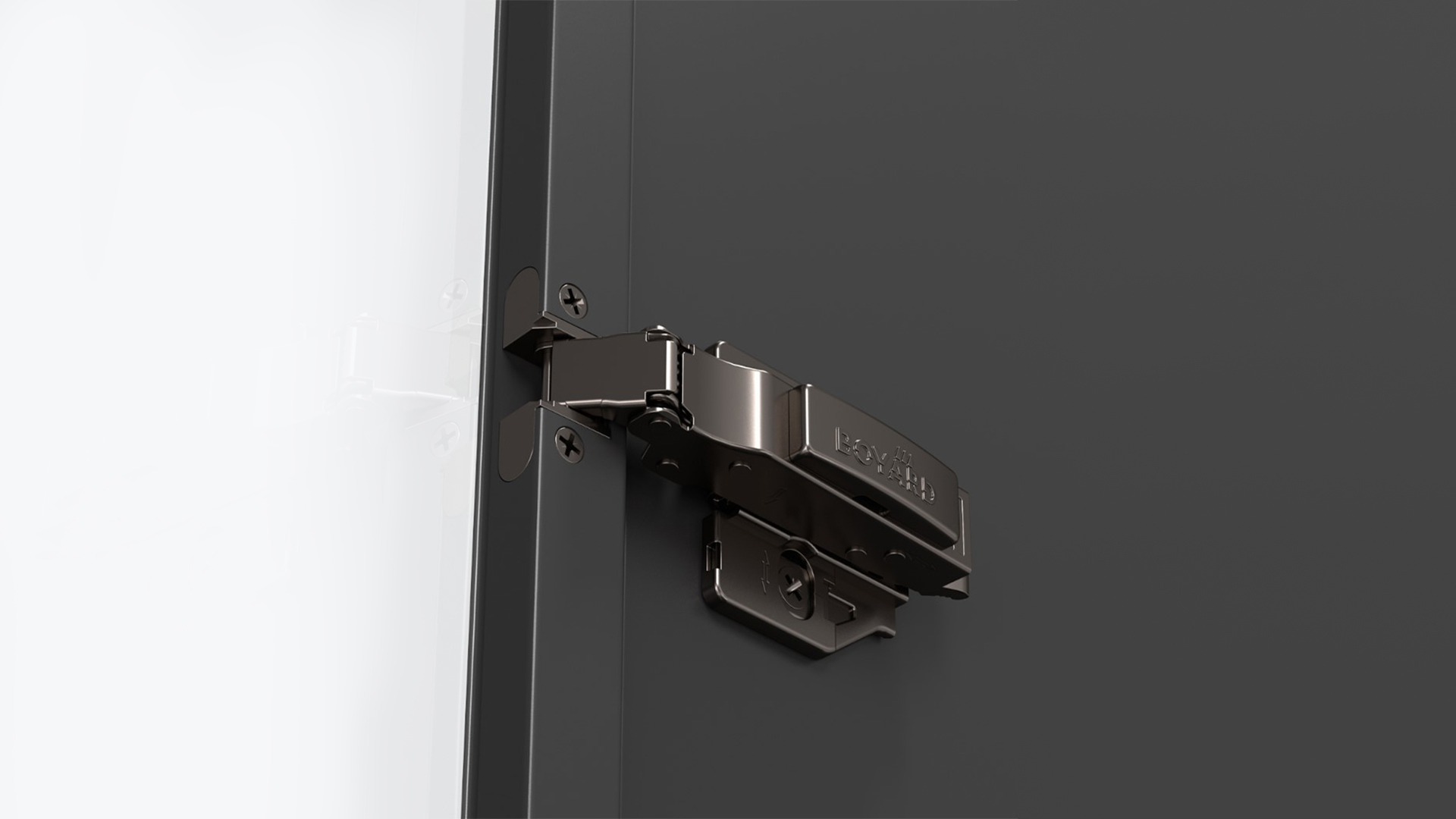 Мебельная петля без ответной планки EVO FRAME S H813A/BN