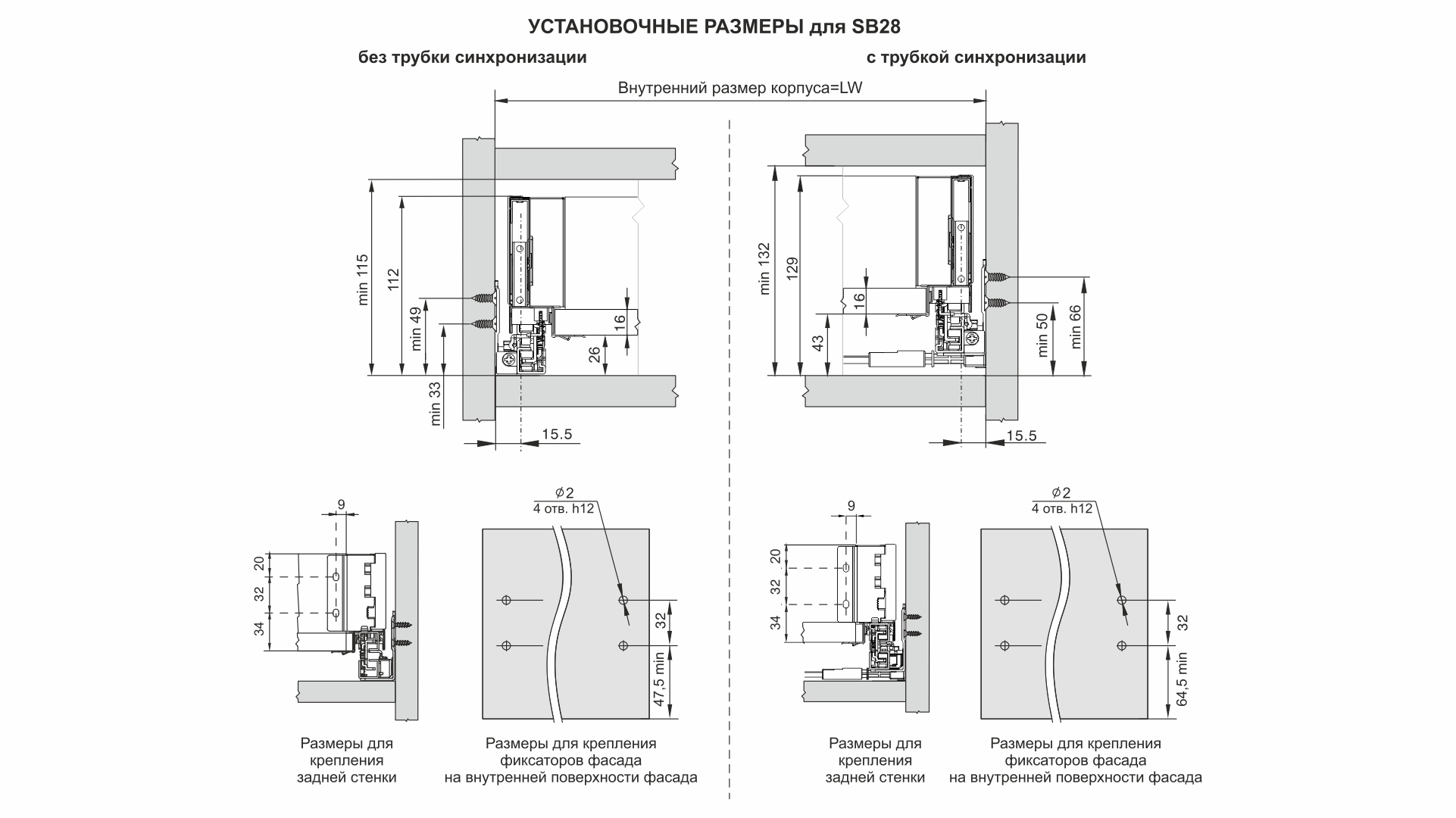 СТАРТ PUSH с прямыми боковинами стандартной высоты SB28GRPH.1/450