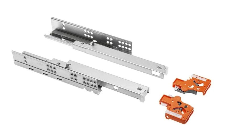 PB-0FPO18-250 GTV направляющая MODERN SLIDE, полного выдвижения, PUSH TO OPEN скрытого монтажа L-250