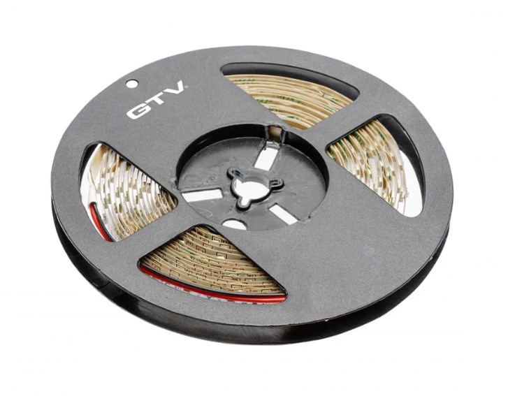 LD-2835-300-20-ZB-50 Лента FLASH 2835, 600 LED холодный белый,30W,12V. без силикон, 8мм, катушка 50м