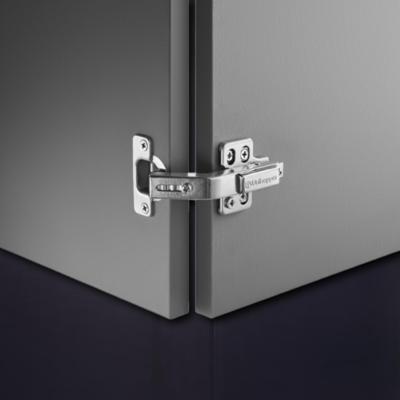 3D петля UNIHOPPER карусельная 135°, 45 мм, с декор. накладкой (HG2419.C135.B.45)