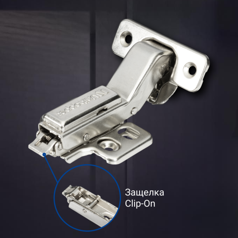 3D петля UNIHOPPER с доводчиком 30°, 45 мм, с декор. накладкой (HG1425.C30.B.45)